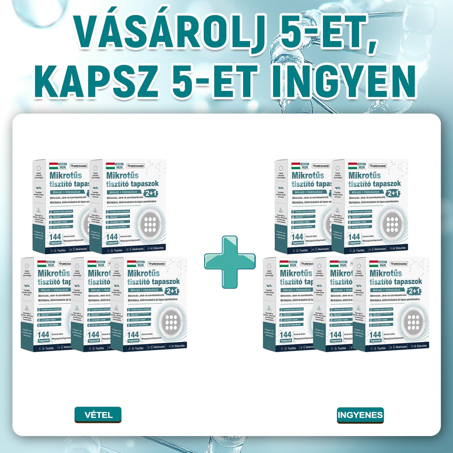 ✨PURESHADE® 2 az 1-ben mikrotűs és hidrokolloid tapasz🍀 | Kiálló anyajegyek, aknék, lapos szemölcsök és bőrnövedékek eltávolítására | Segít csökkenteni a ráncokat, hegeket és bőrhibákat | Láthatatlan tapasz az arcra és testre