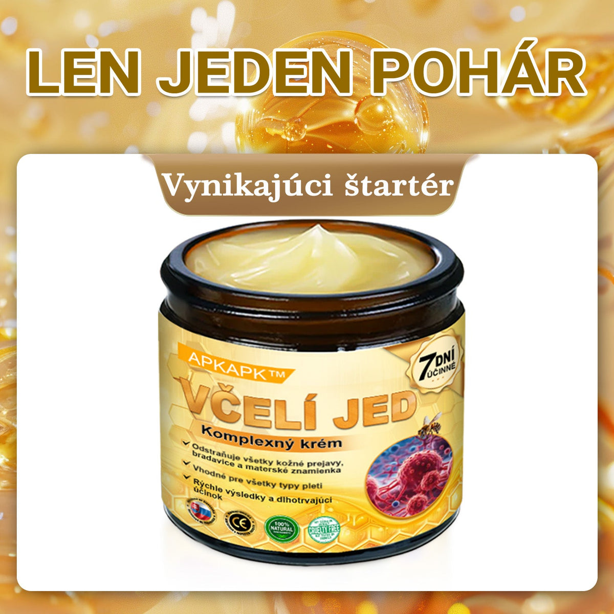 Vyrobené na Slovensku✨✨ 𝖠𝖯𝖪𝖠𝖯𝖪® regeneračný krém na pokožku s včelím jedom