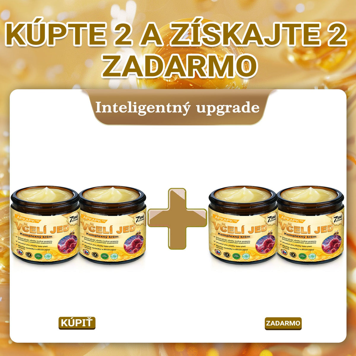 Vyrobené na Slovensku✨✨ 𝖠𝖯𝖪𝖠𝖯𝖪® regeneračný krém na pokožku s včelím jedom