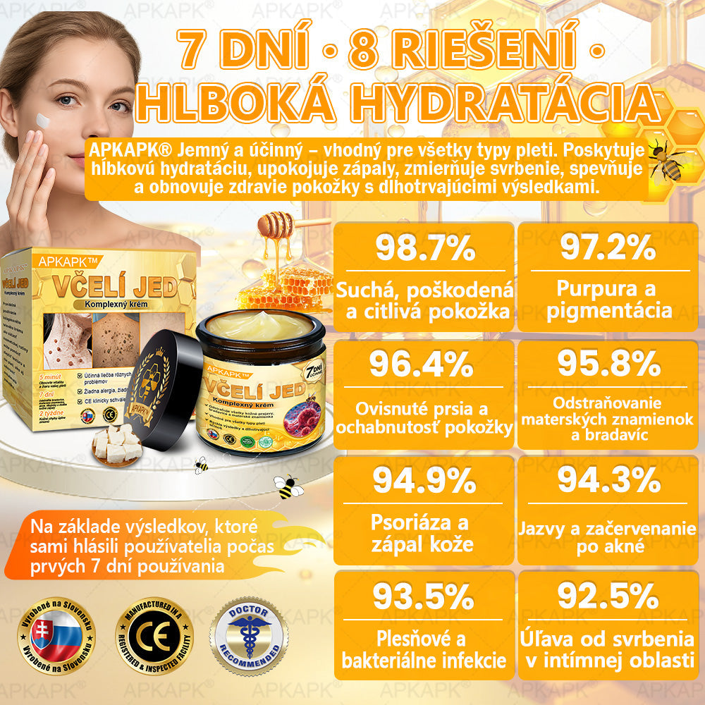 Vyrobené na Slovensku✨✨ 𝖠𝖯𝖪𝖠𝖯𝖪® regeneračný krém na pokožku s včelím jedom