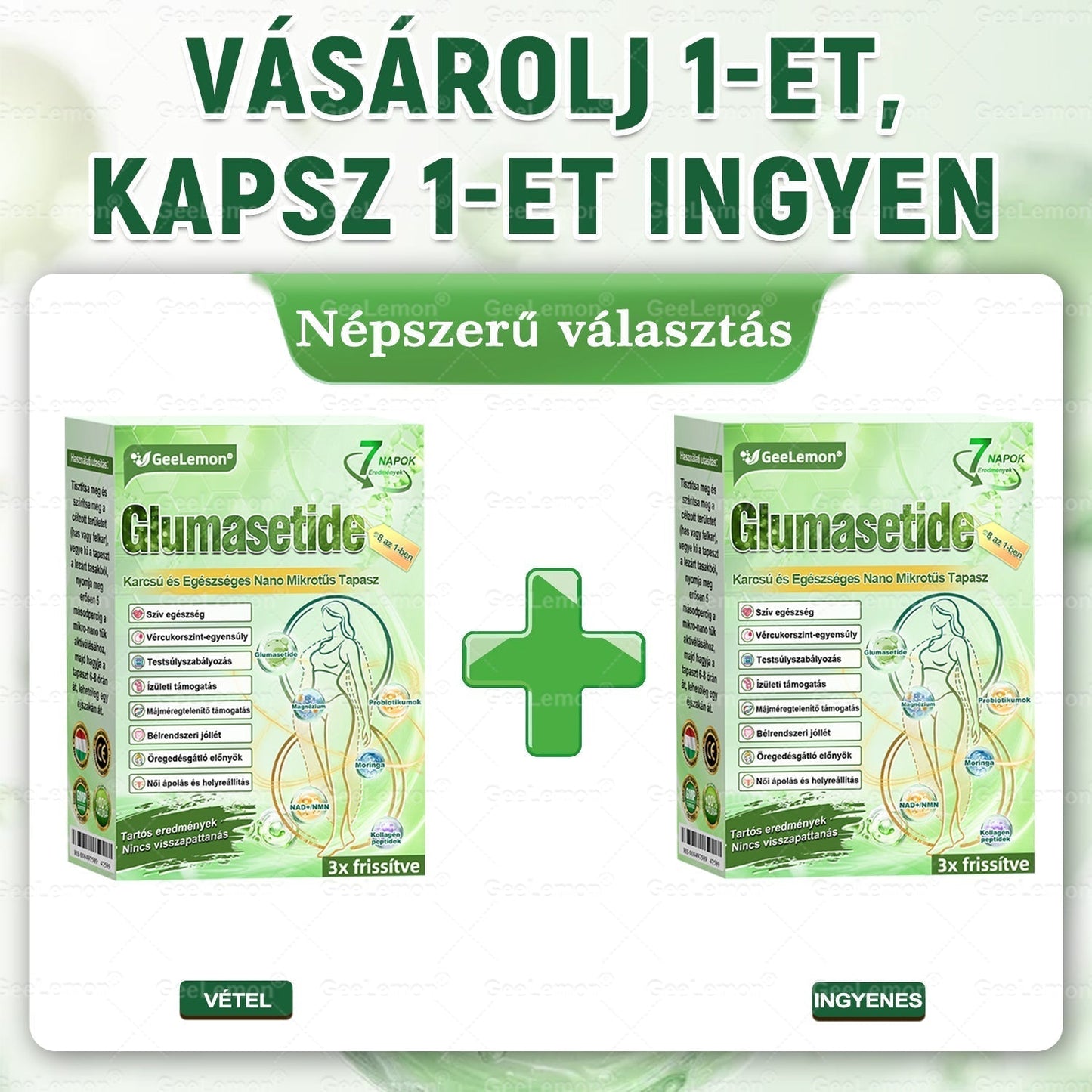 🍁⏳GeeLemon® Glumasetide 8 az 1-ben Nano Mikrotűs Karcsúsító Tapasz