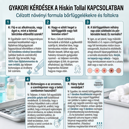 💎Hivatalos Márkabolt | 🚢🚢 Hiskin® 7 napos Szemölcseltávolító Roll-on Ápoló Folyadék (Fájdalommentes rollerball technológia, hegek nélkül) 🐬