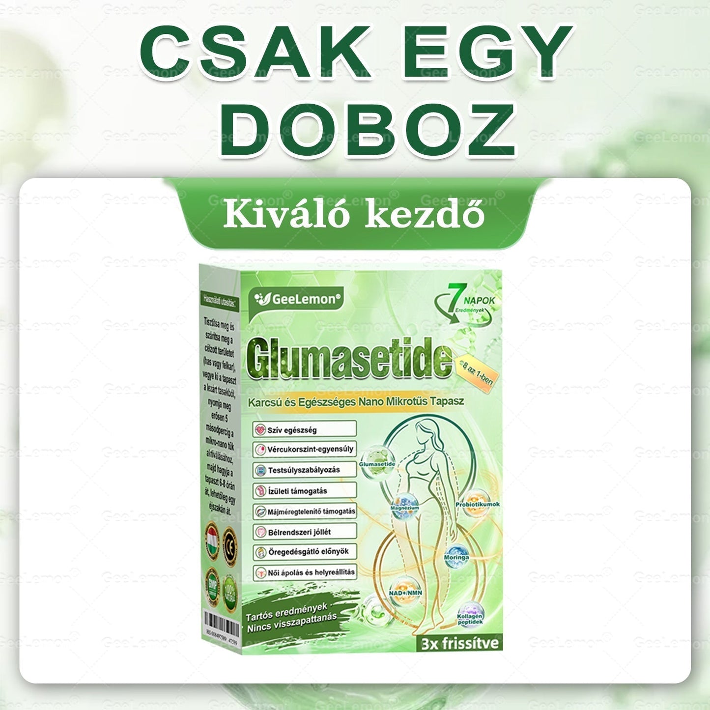 🍁GeeLemon® Glumasetide 8 az 1-ben Nano Mikrotűs Karcsúsító Tapasz