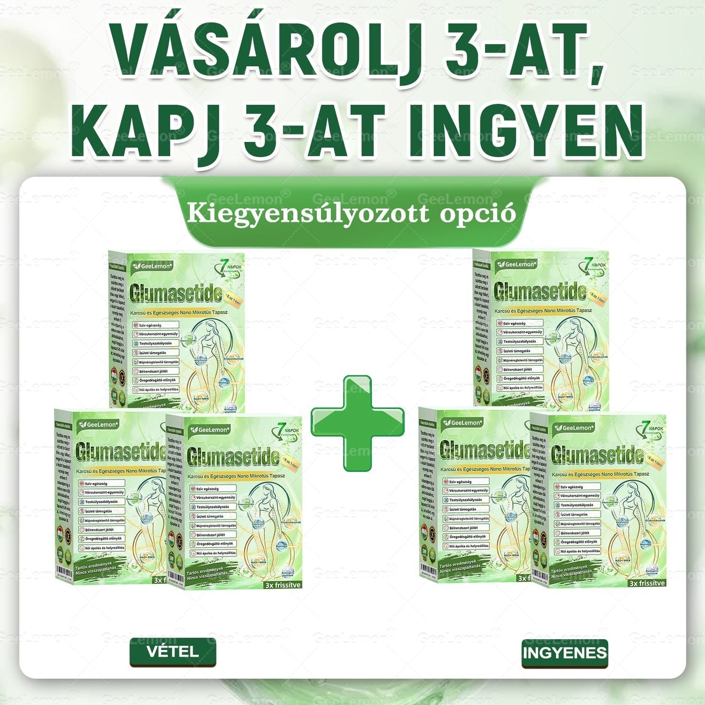 🍁⏳GeeLemon® Glumasetide 8 az 1-ben Nano Mikrotűs Karcsúsító Tapasz