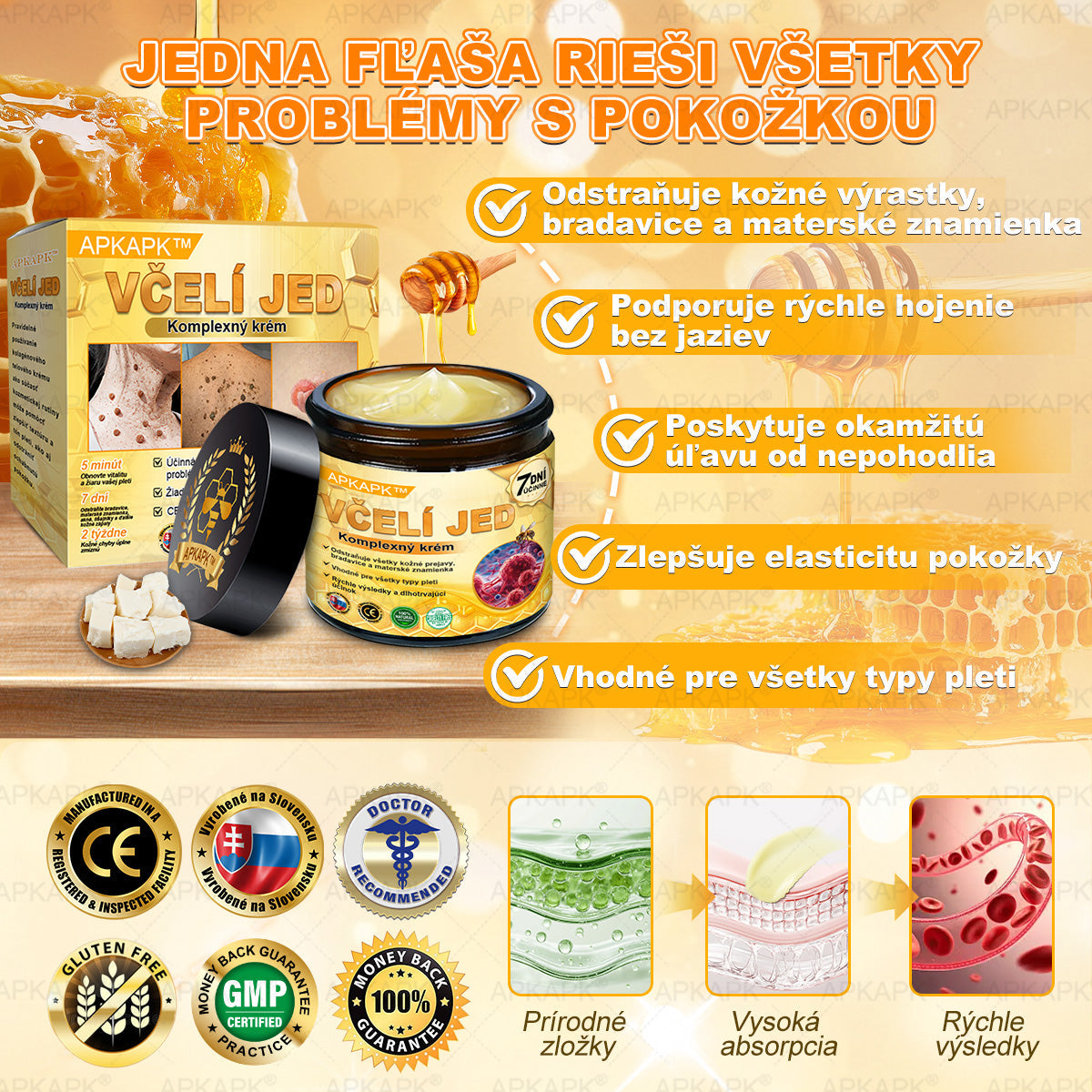 Vyrobené na Slovensku✨✨ 𝖠𝖯𝖪𝖠𝖯𝖪® regeneračný krém na pokožku s včelím jedom