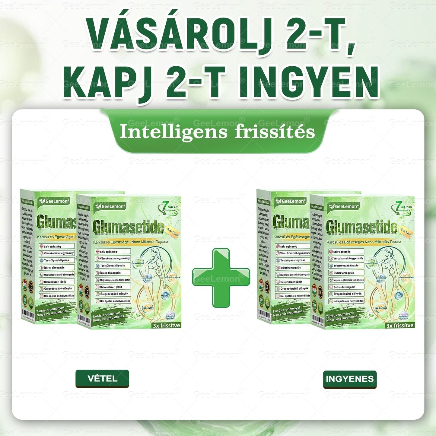 💕GeeLemon® Glumasetide 8 az 1-ben Nano Mikrotűs Karcsúsító Tapasz